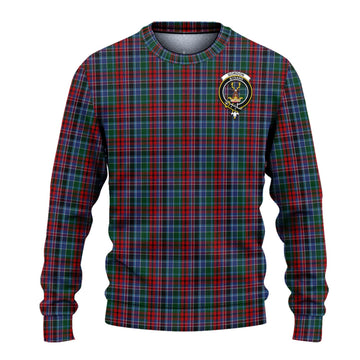 Gordon Red Tartan Ugly Sweater with Family Crest