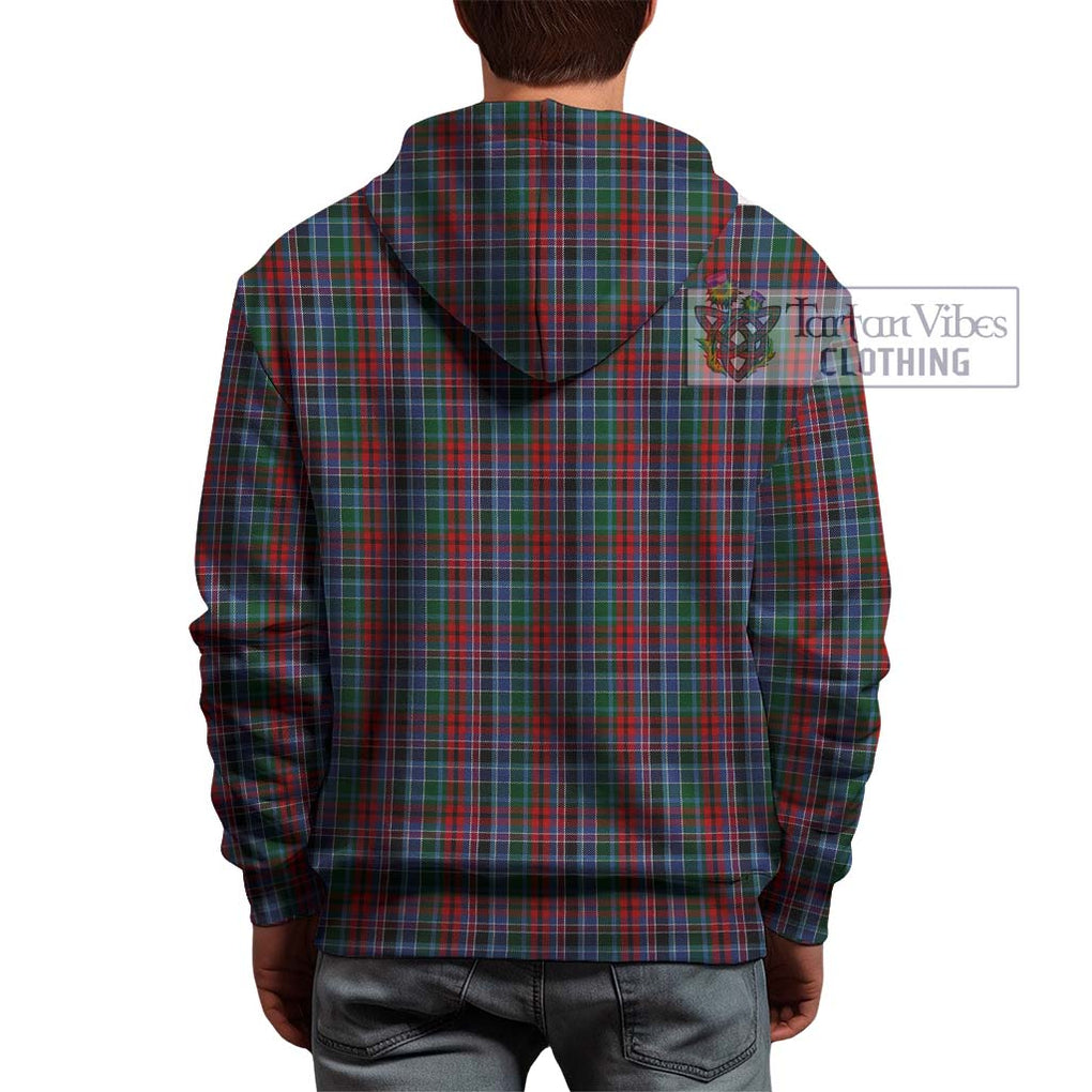 Gordon Red Tartan Hoodie with Family Crest DNA In Me Style - Tartanvibesclothing Shop