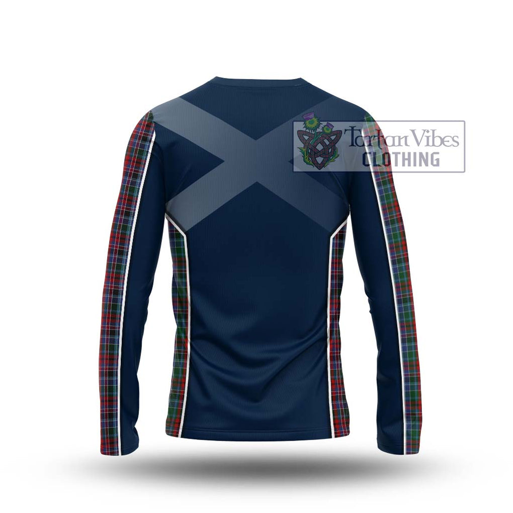 Gordon Red Tartan Long Sleeve T-Shirt with Family Crest and Lion Rampant Vibes Sport Style - Tartan Vibes Clothing