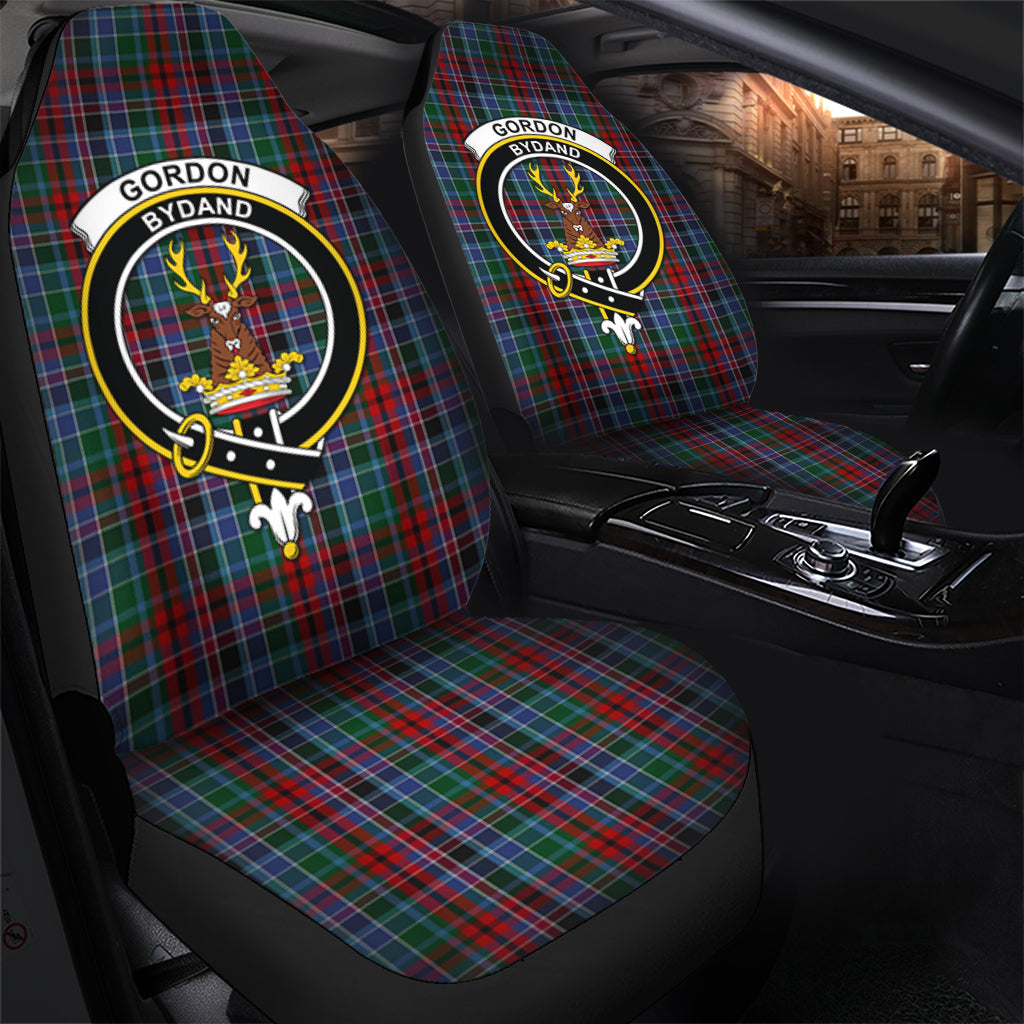 Gordon Red Tartan Car Seat Cover with Family Crest - Tartanvibesclothing