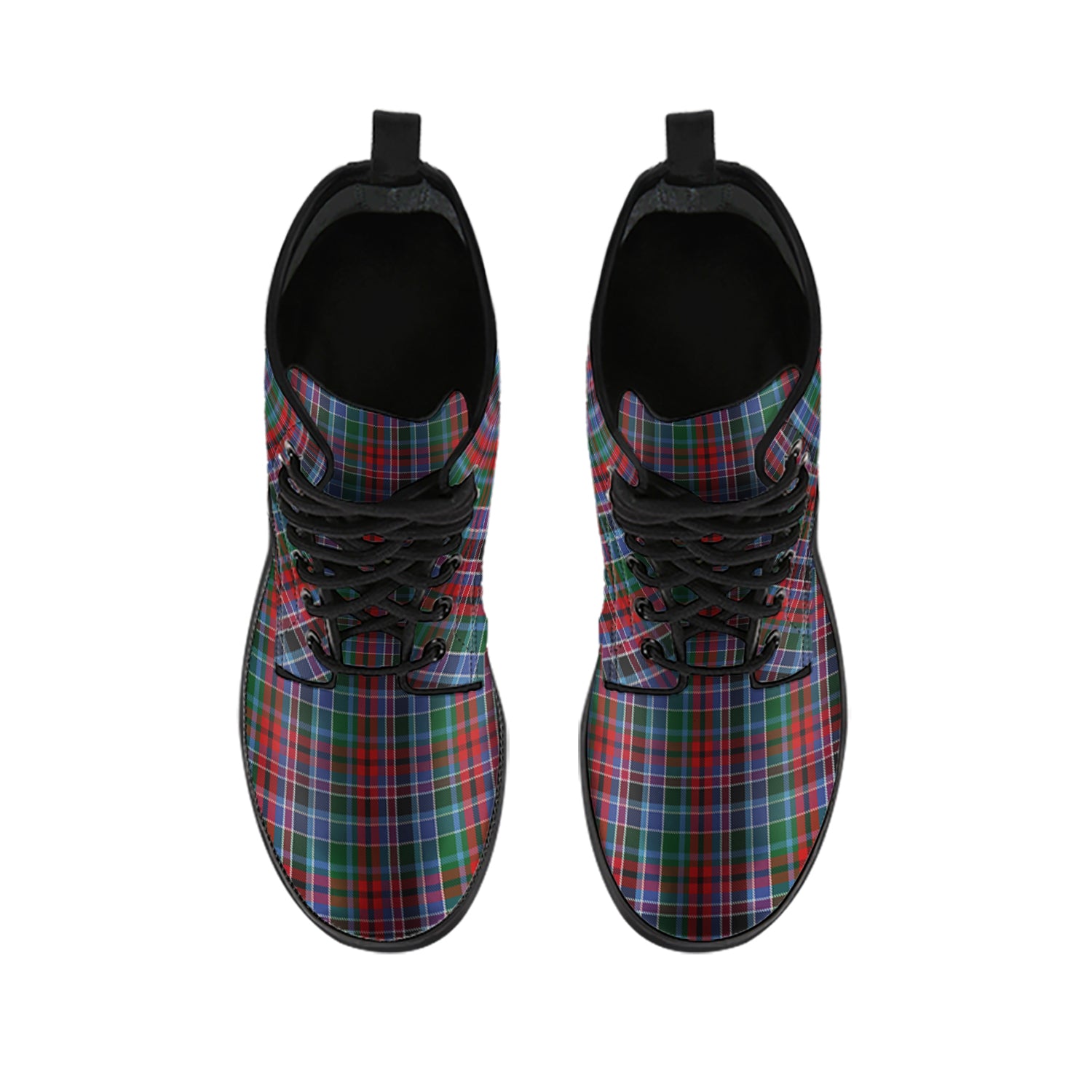 gordon-red-tartan-leather-boots