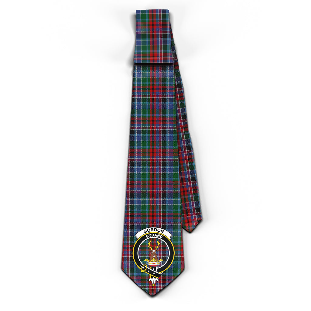 Gordon Red Tartan Classic Necktie with Family Crest - Tartan Vibes Clothing