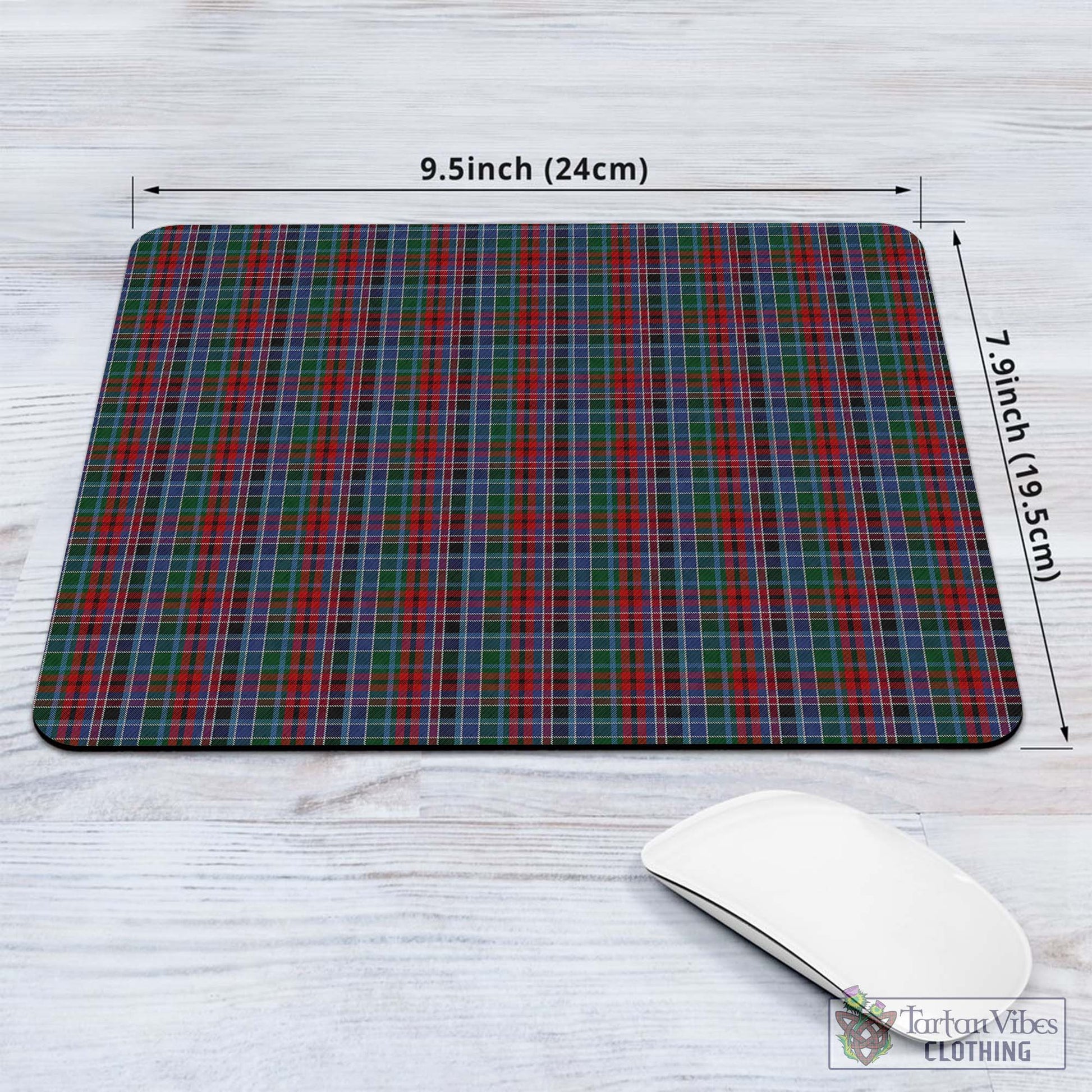 Tartan Vibes Clothing Gordon Red Tartan Mouse Pad