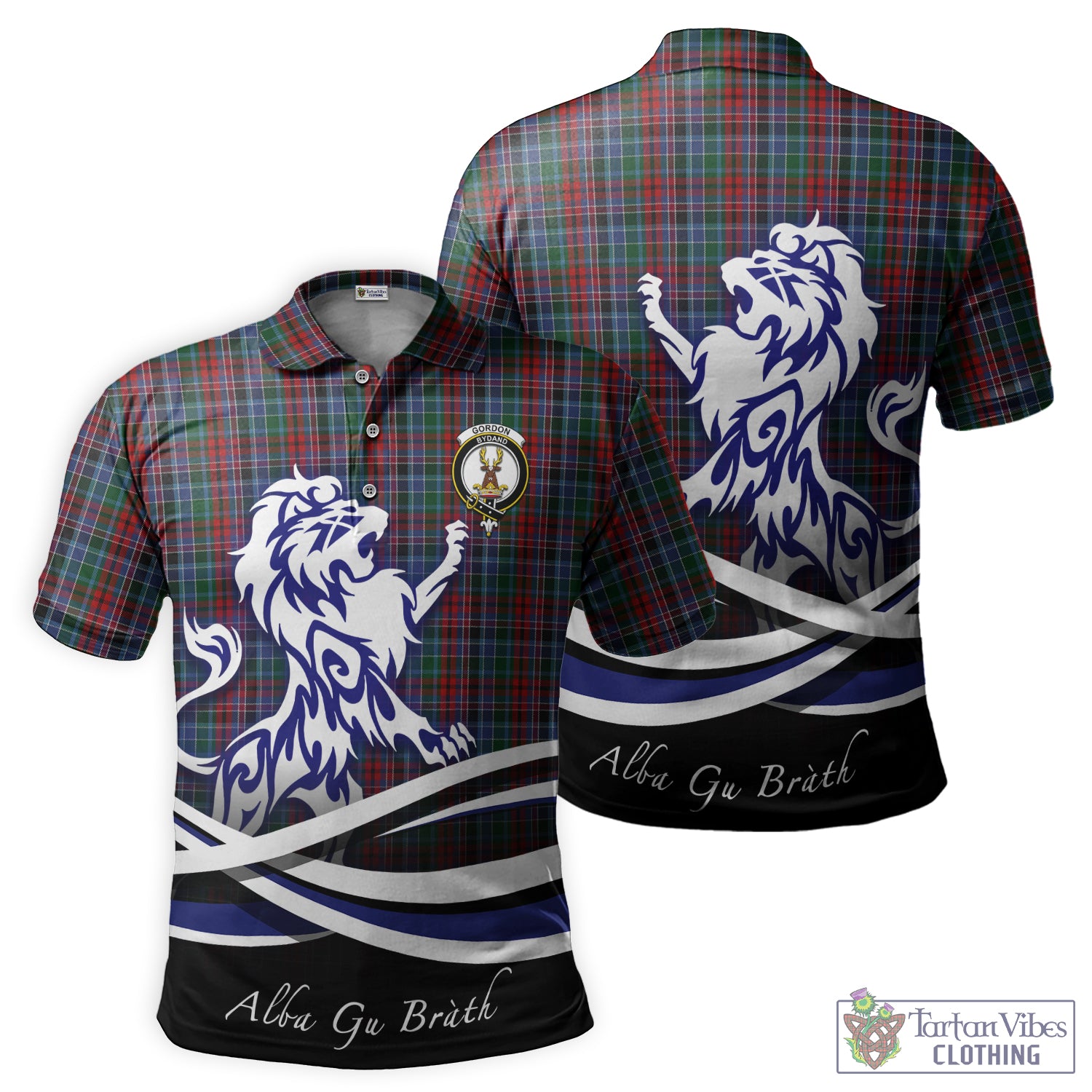 gordon-red-tartan-polo-shirt-with-alba-gu-brath-regal-lion-emblem