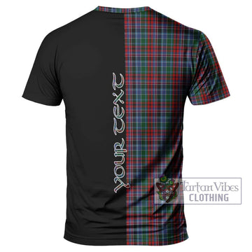 Gordon Red Tartan T-Shirt with Family Crest and Half Of Me Style