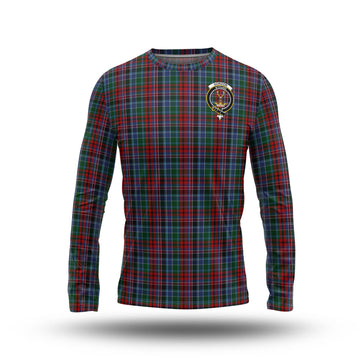 Gordon Red Tartan Long Sleeve T-Shirt with Family Crest