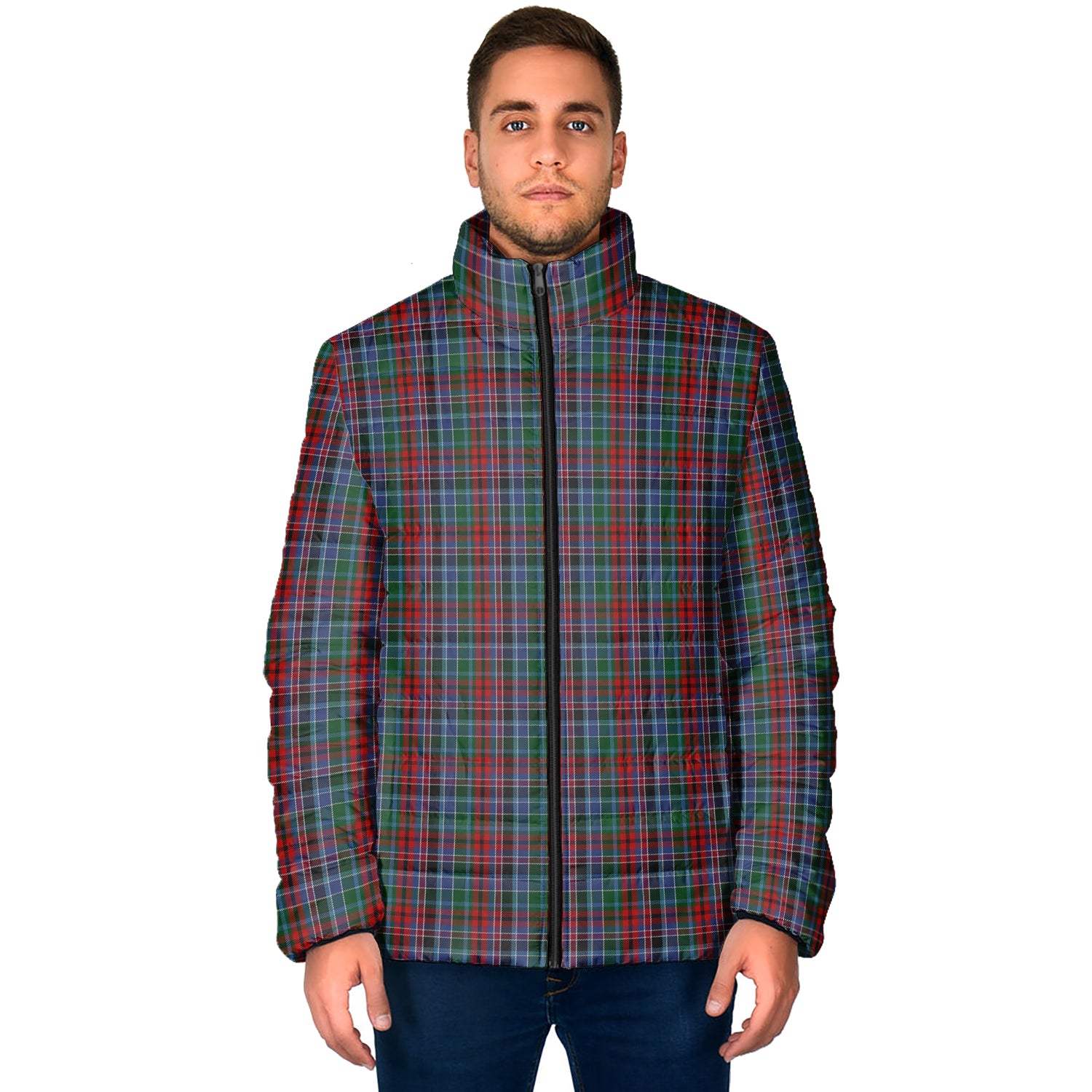 Gordon Red Tartan Padded Jacket - Tartan Vibes Clothing