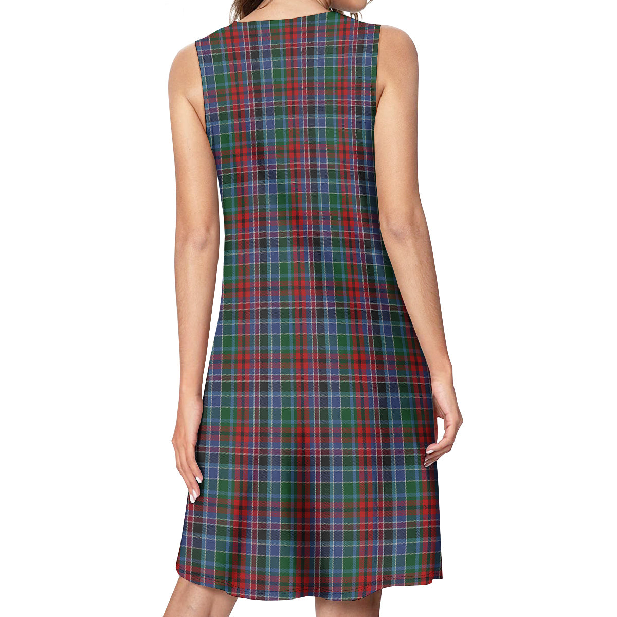 Gordon Red Tartan Womens Casual Dresses - Tartanvibesclothing