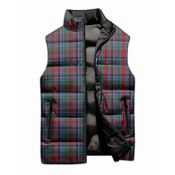 Gordon Red Tartan Sleeveless Puffer Jacket