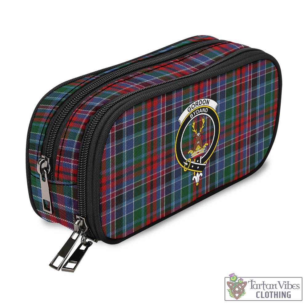 Tartan Vibes Clothing Gordon Red Tartan Pen and Pencil Case with Family Crest