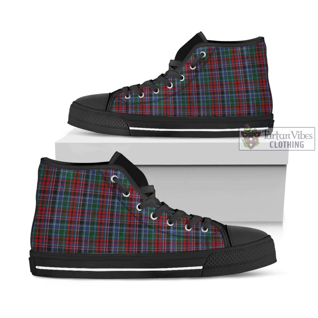 Tartan Vibes Clothing Gordon Red Tartan High Top Shoes