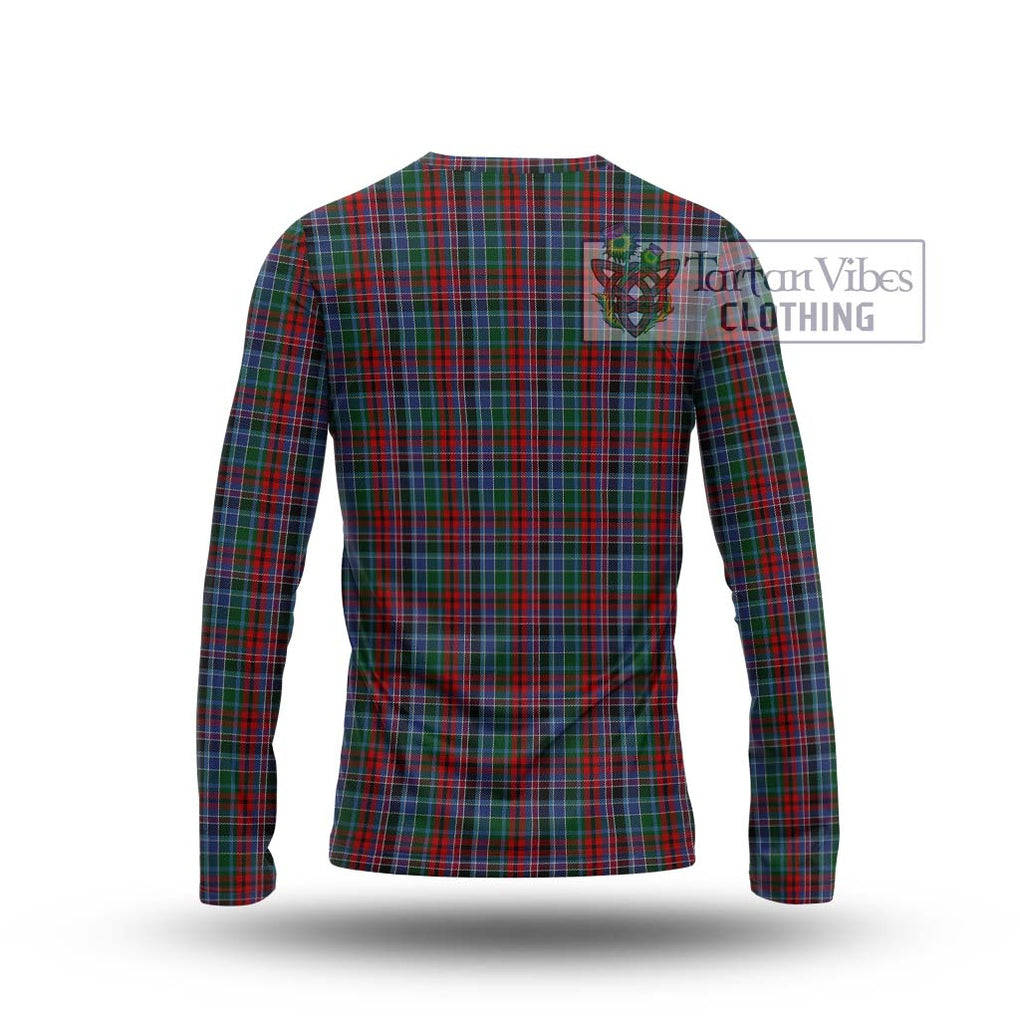 Gordon Red Tartan Long Sleeve T-Shirt with Family Crest DNA In Me Style - Tartanvibesclothing Shop