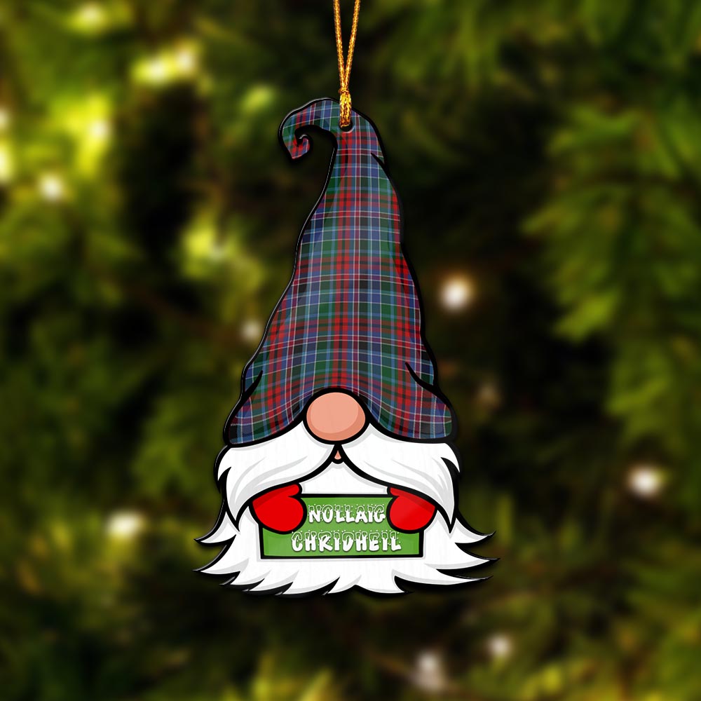 Gordon Red Gnome Christmas Ornament with His Tartan Christmas Hat - Tartan Vibes Clothing