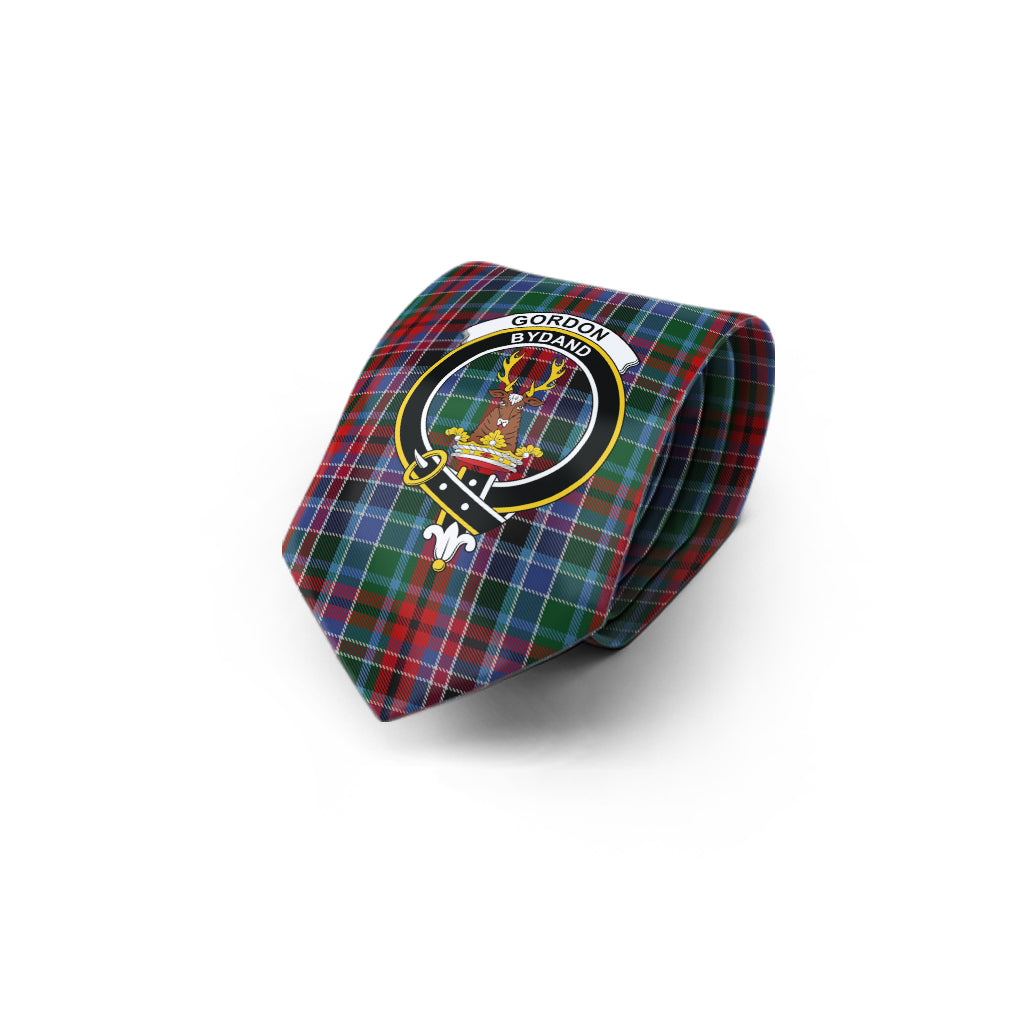 Gordon Red Tartan Classic Necktie with Family Crest - Tartan Vibes Clothing