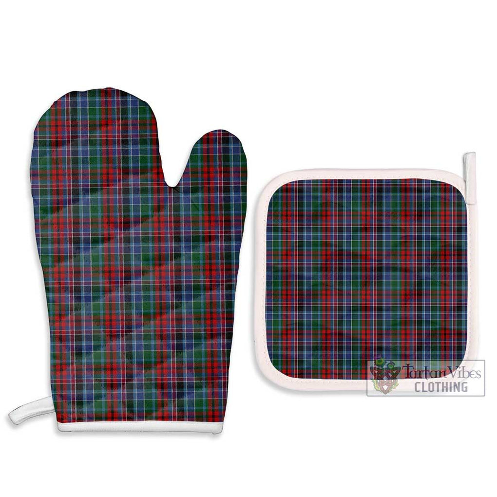 Gordon Red Tartan Combo Oven Mitt & Pot-Holder Combo 1 Oven Mitt & 2 Pot-Holder White - Tartan Vibes Clothing