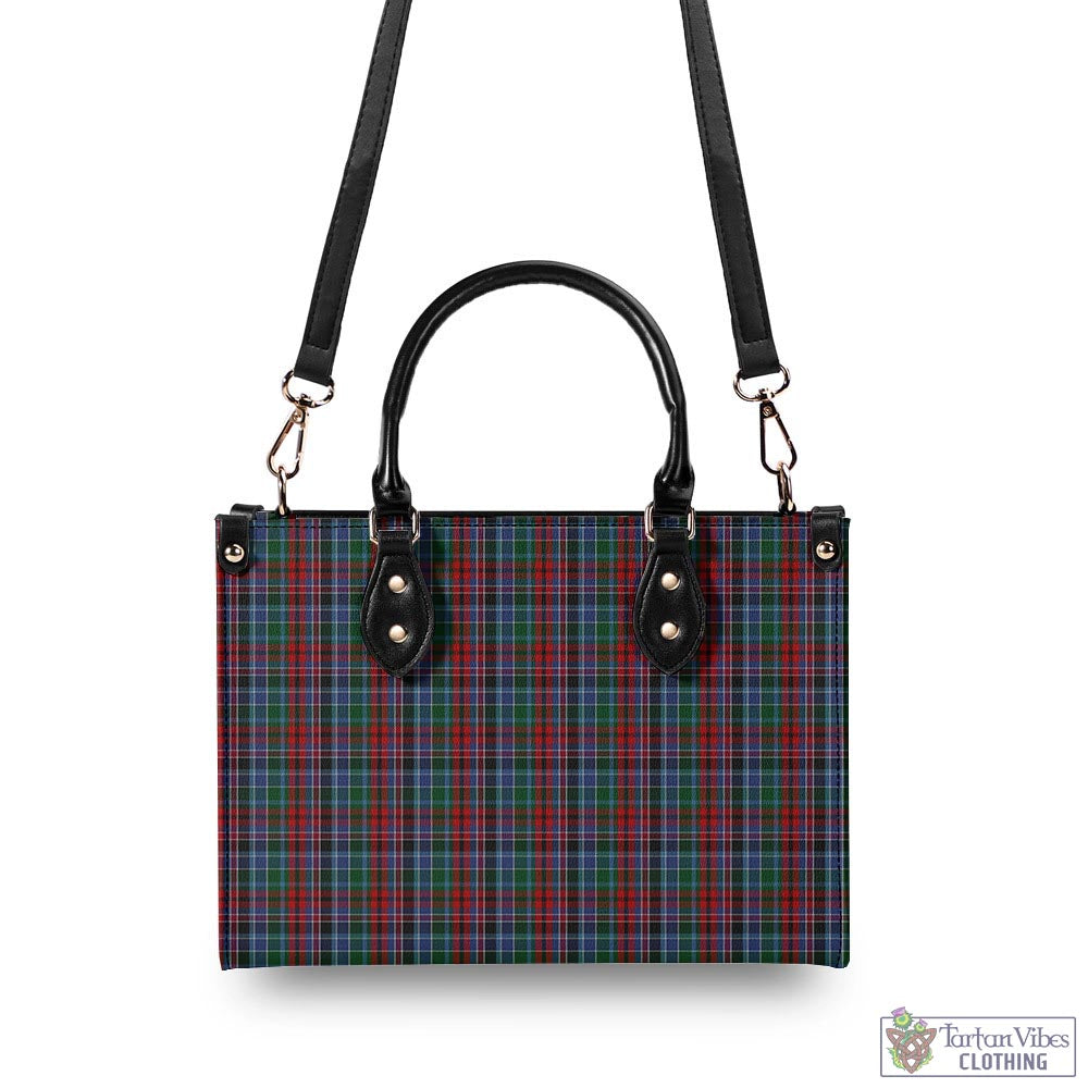 Tartan Vibes Clothing Gordon Red Tartan Luxury Leather Handbags