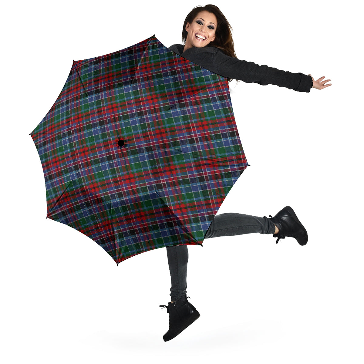 Gordon Red Tartan Umbrella - Tartanvibesclothing