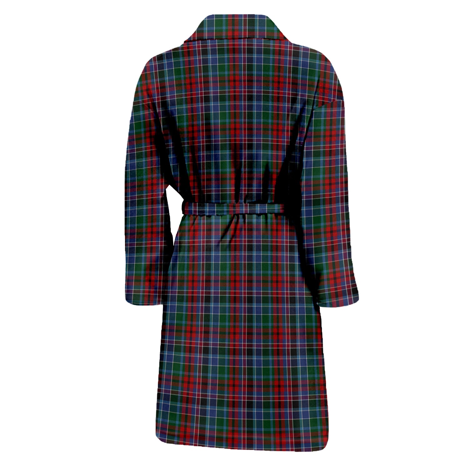 Gordon Red Tartan Bathrobe with Family Crest - Tartan Vibes Clothing