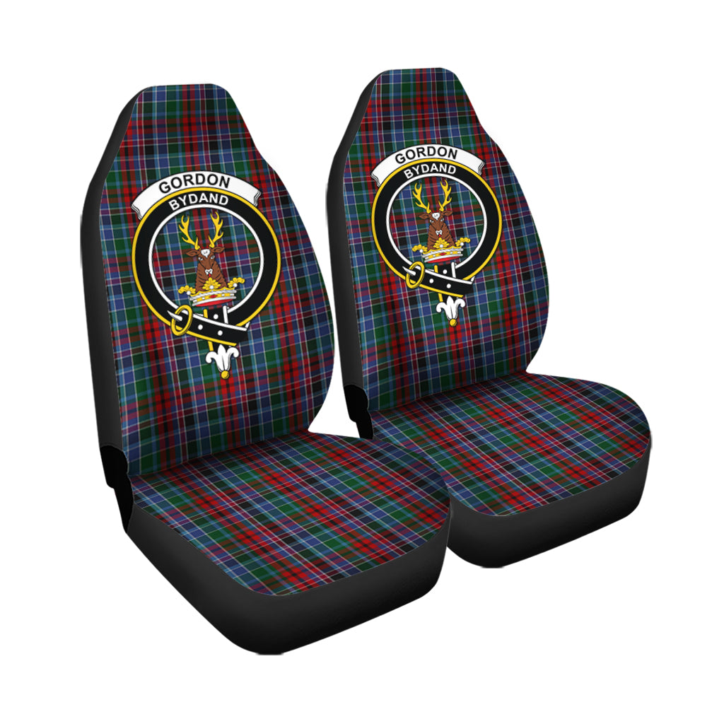 Gordon Red Tartan Car Seat Cover with Family Crest - Tartanvibesclothing