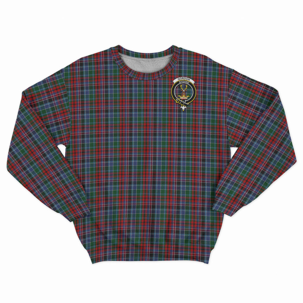 Gordon Red Tartan Sweatshirt with Family Crest - Tartan Vibes Clothing