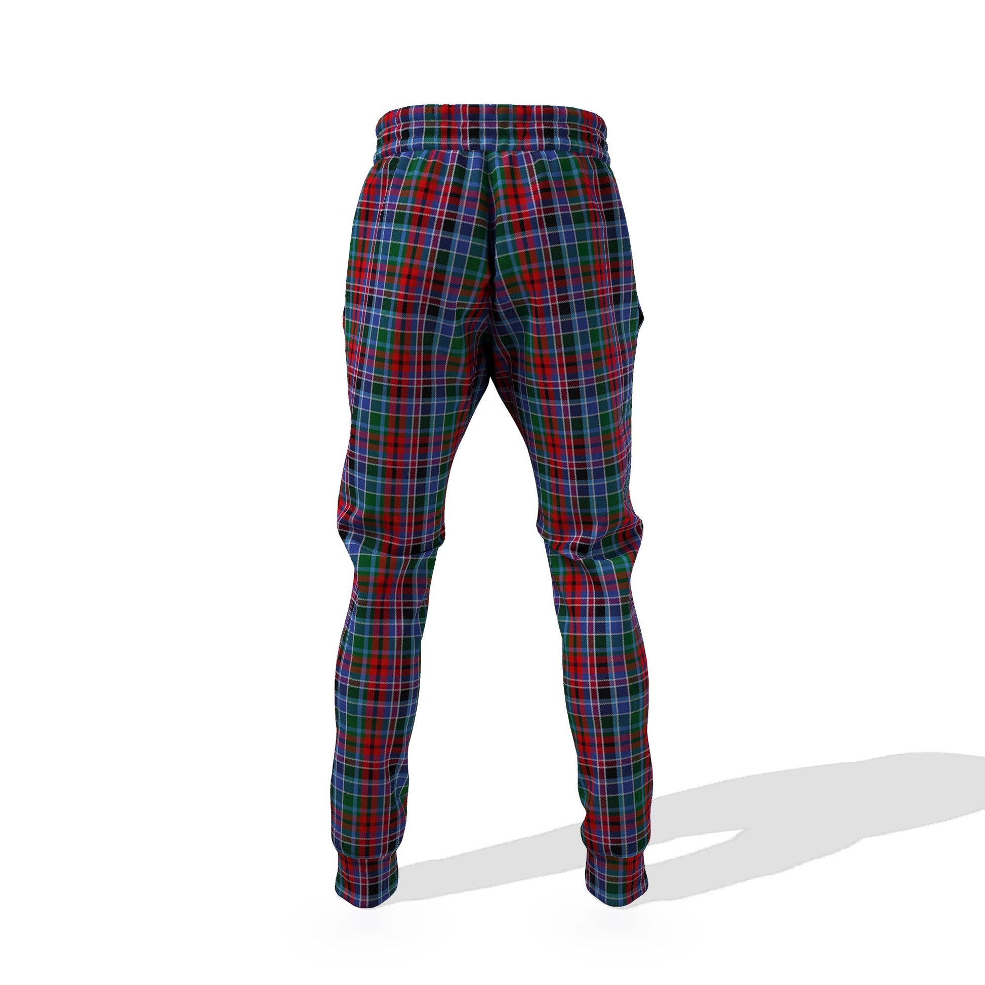 Gordon Red Tartan Joggers Pants with Family Crest 6XL - Tartan Vibes Clothing