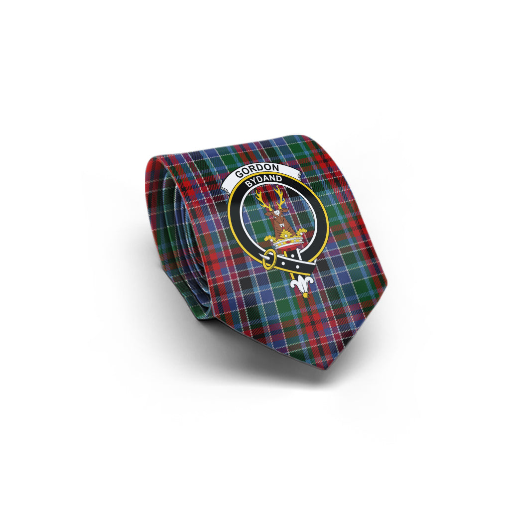 Gordon Red Tartan Classic Necktie with Family Crest - Tartan Vibes Clothing