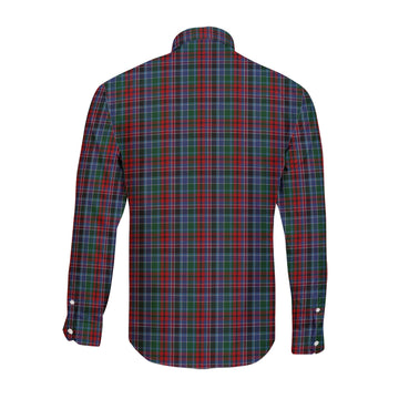 Gordon Red Tartan Long Sleeve Button Up Shirt with Family Crest