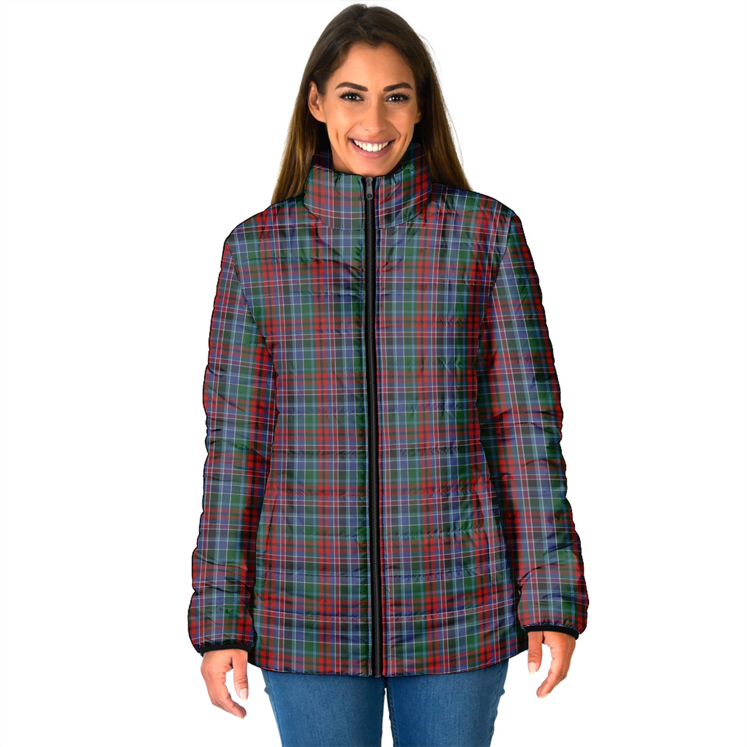 Gordon Red Tartan Padded Jacket - Tartan Vibes Clothing