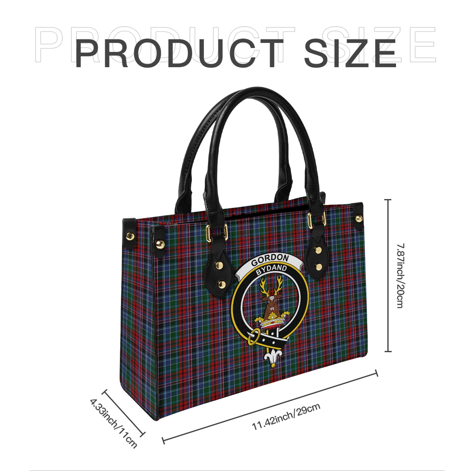 gordon-red-tartan-leather-bag-with-family-crest