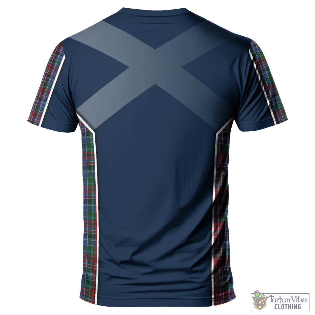 Tartan Vibes Clothing Gordon Red Tartan T-Shirt with Family Crest and Lion Rampant Vibes Sport Style