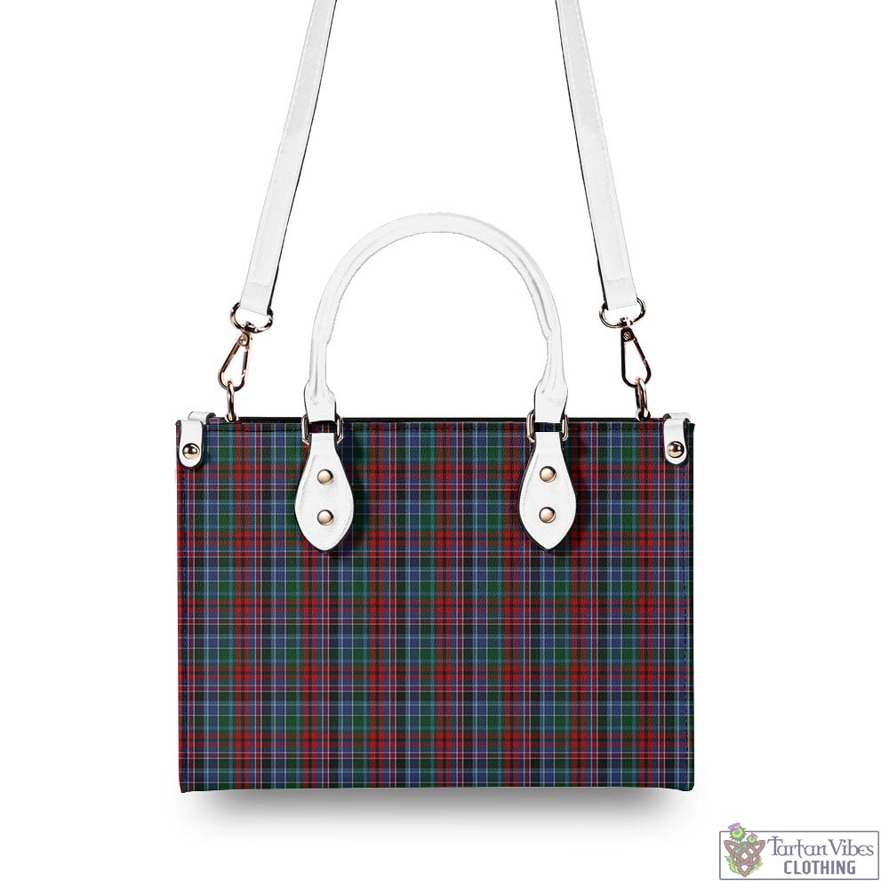 Tartan Vibes Clothing Gordon Red Tartan Luxury Leather Handbags