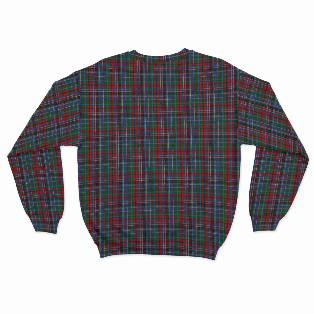 Gordon Red Tartan Sweatshirt with Family Crest - Tartan Vibes Clothing