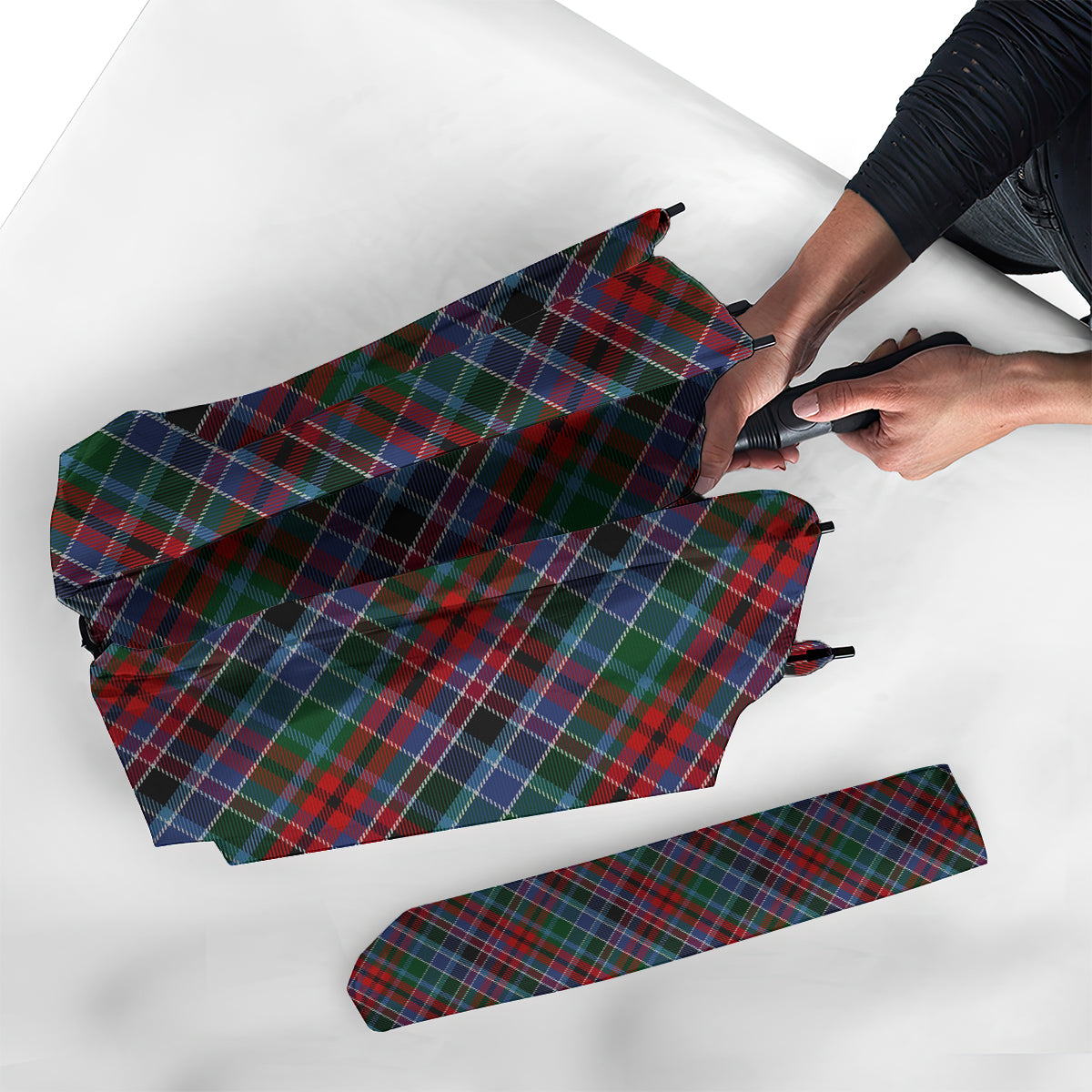 Gordon Red Tartan Umbrella - Tartanvibesclothing