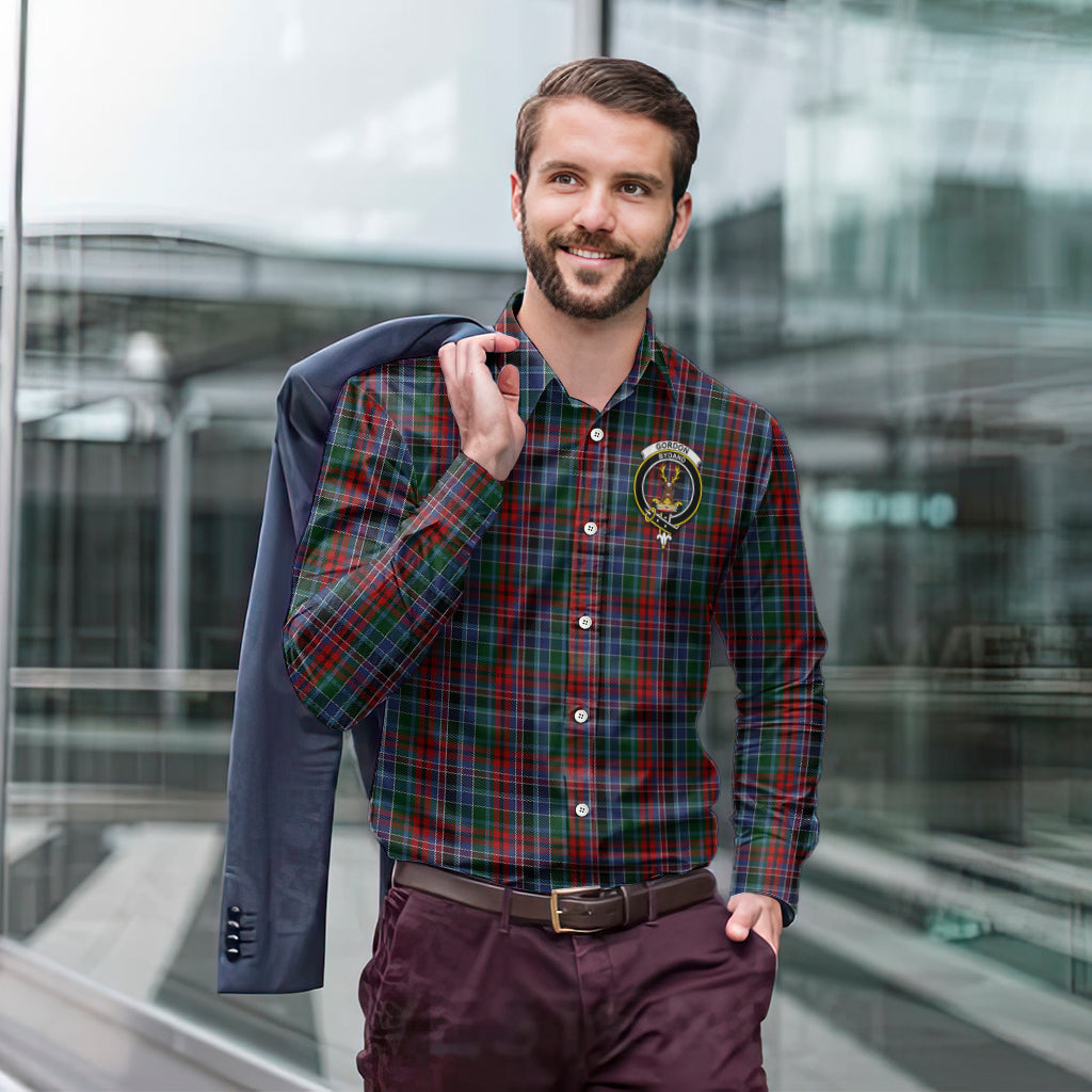 gordon-red-tartan-long-sleeve-button-up-shirt-with-family-crest