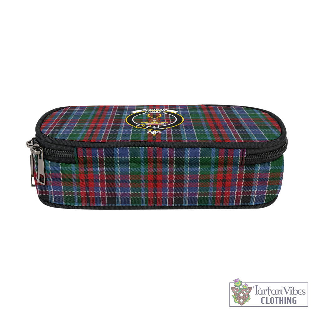 Tartan Vibes Clothing Gordon Red Tartan Pen and Pencil Case with Family Crest