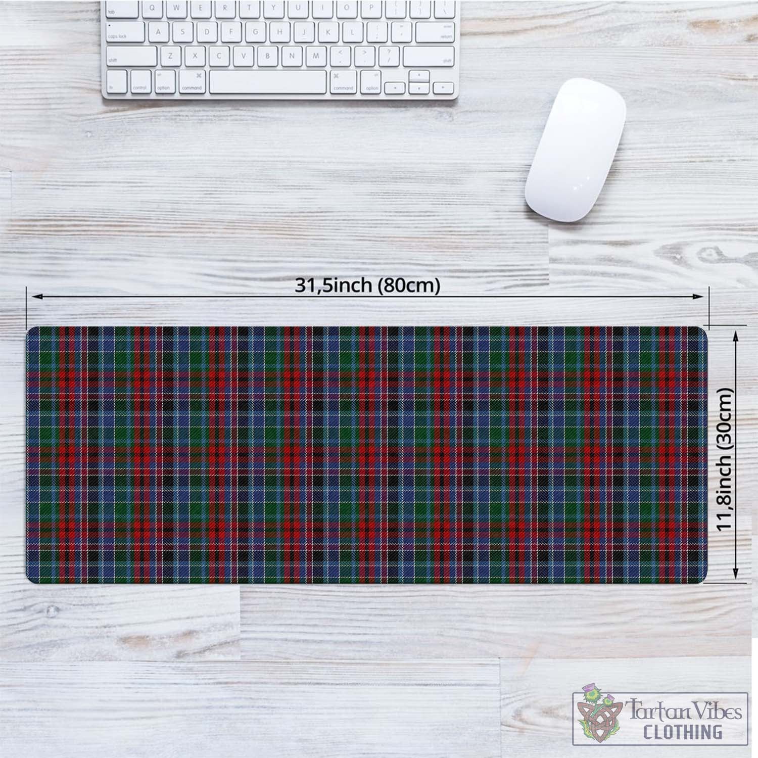 Tartan Vibes Clothing Gordon Red Tartan Mouse Pad