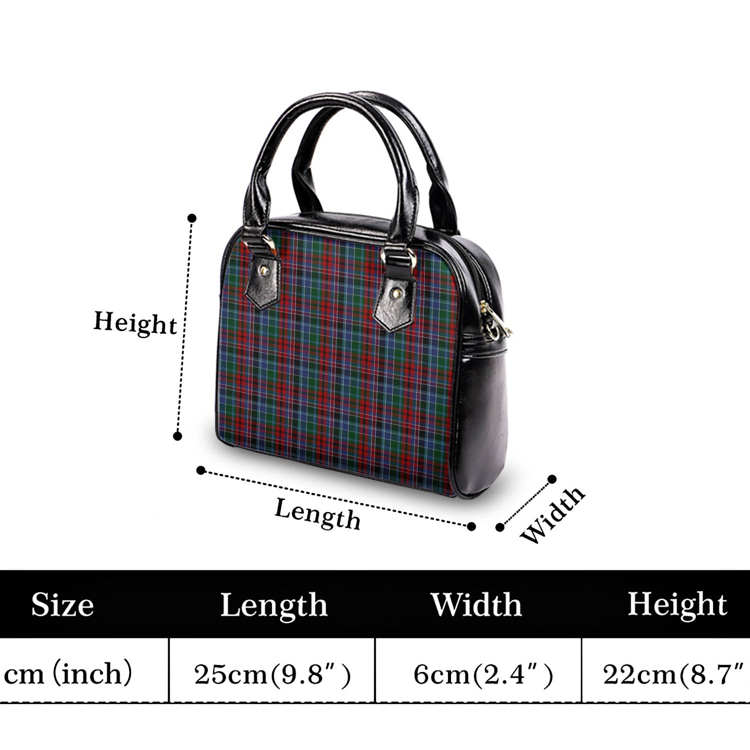 Gordon Red Tartan Shoulder Handbags - Tartanvibesclothing