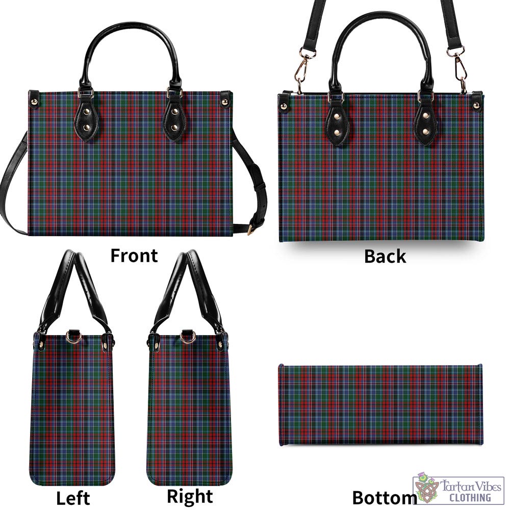 Tartan Vibes Clothing Gordon Red Tartan Luxury Leather Handbags