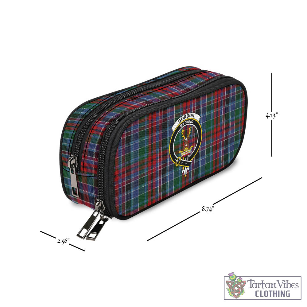 Tartan Vibes Clothing Gordon Red Tartan Pen and Pencil Case with Family Crest