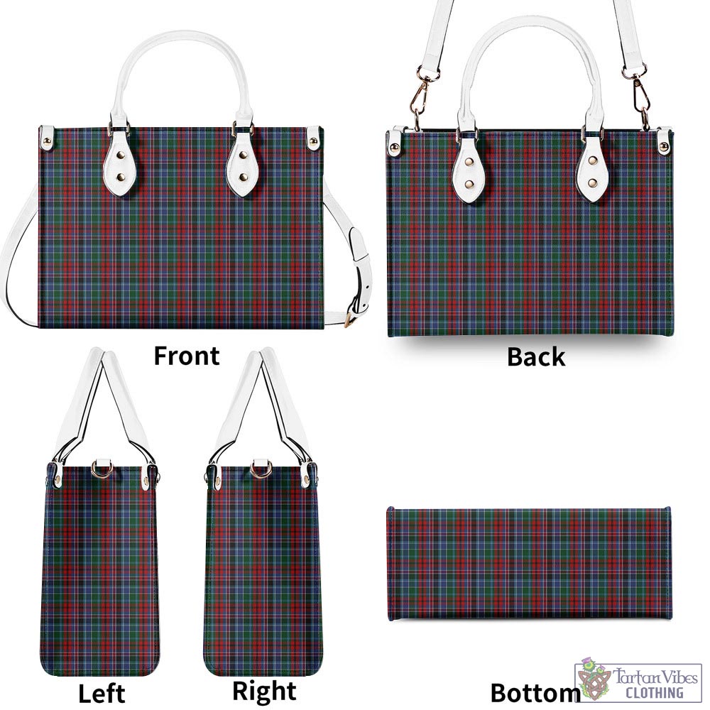 Tartan Vibes Clothing Gordon Red Tartan Luxury Leather Handbags