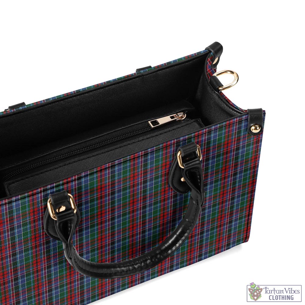 Tartan Vibes Clothing Gordon Red Tartan Luxury Leather Handbags