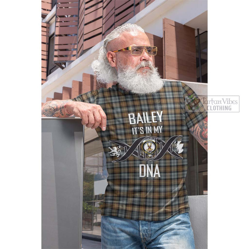 Tartan Vibes Clothing Gordon Weathered Tartan Cotton T-shirt with Family Crest DNA In Me Style