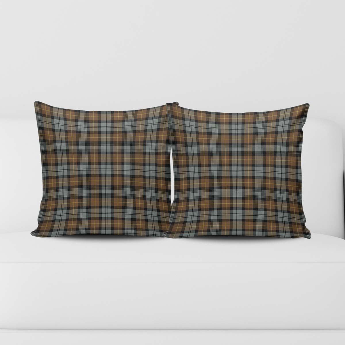 Gordon Weathered Tartan Pillow Cover Square Pillow Cover - Tartanvibesclothing