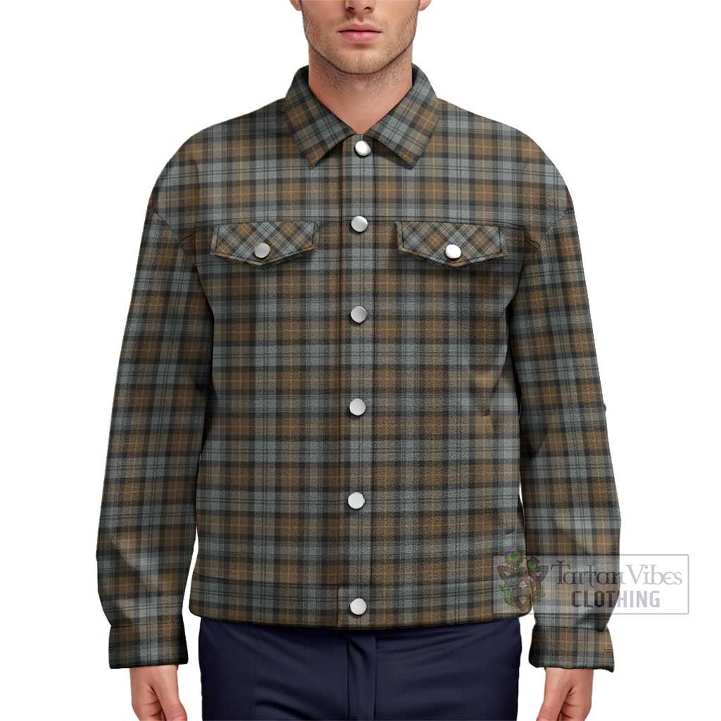 Gordon Weathered Tartan Unisex Lapel Cotton Jacket Unisex - Tartan Vibes Clothing