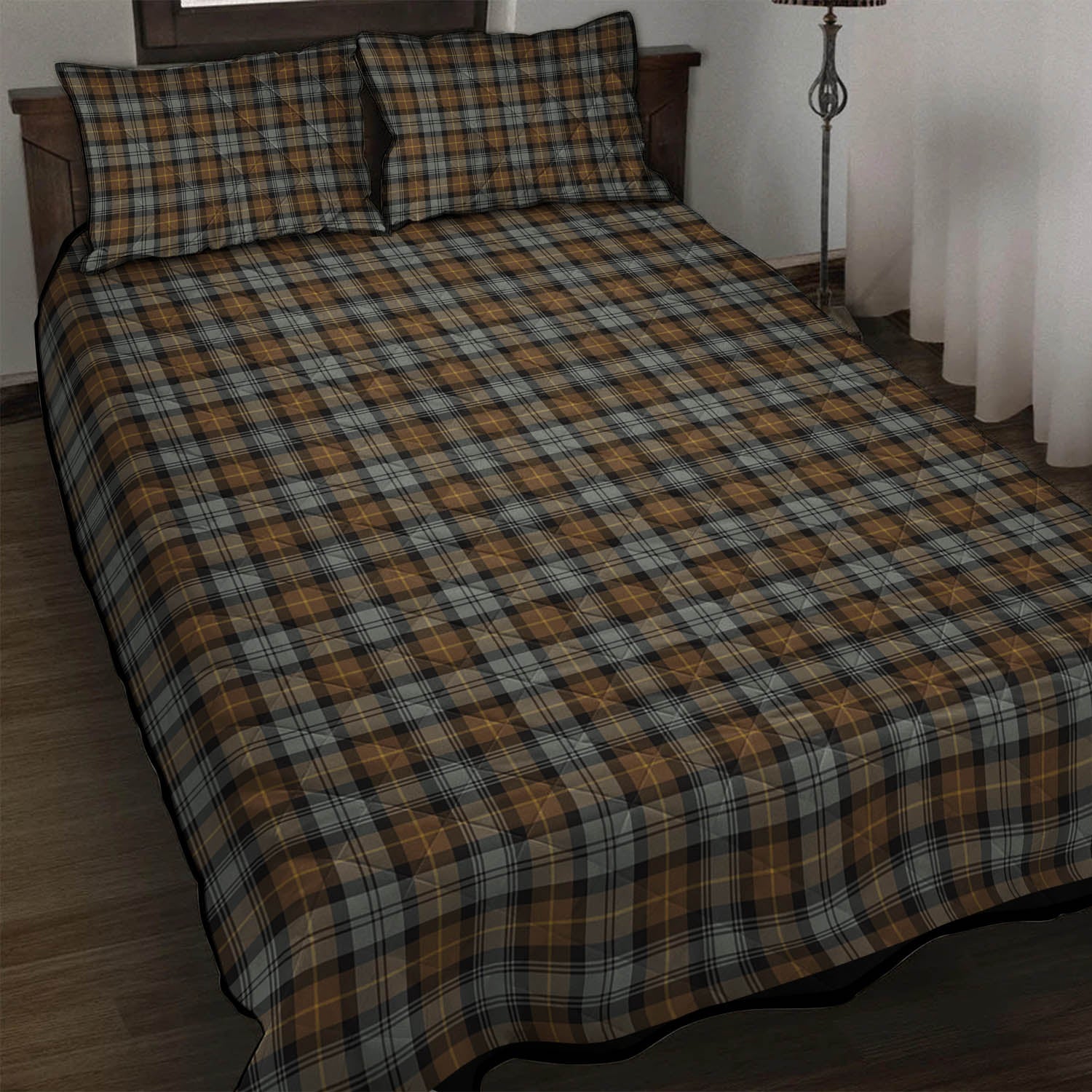 Gordon Weathered Tartan Quilt Bed Set - Tartan Vibes Clothing