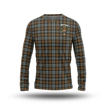 Gordon Weathered Tartan Long Sleeve T-Shirt with Family Crest