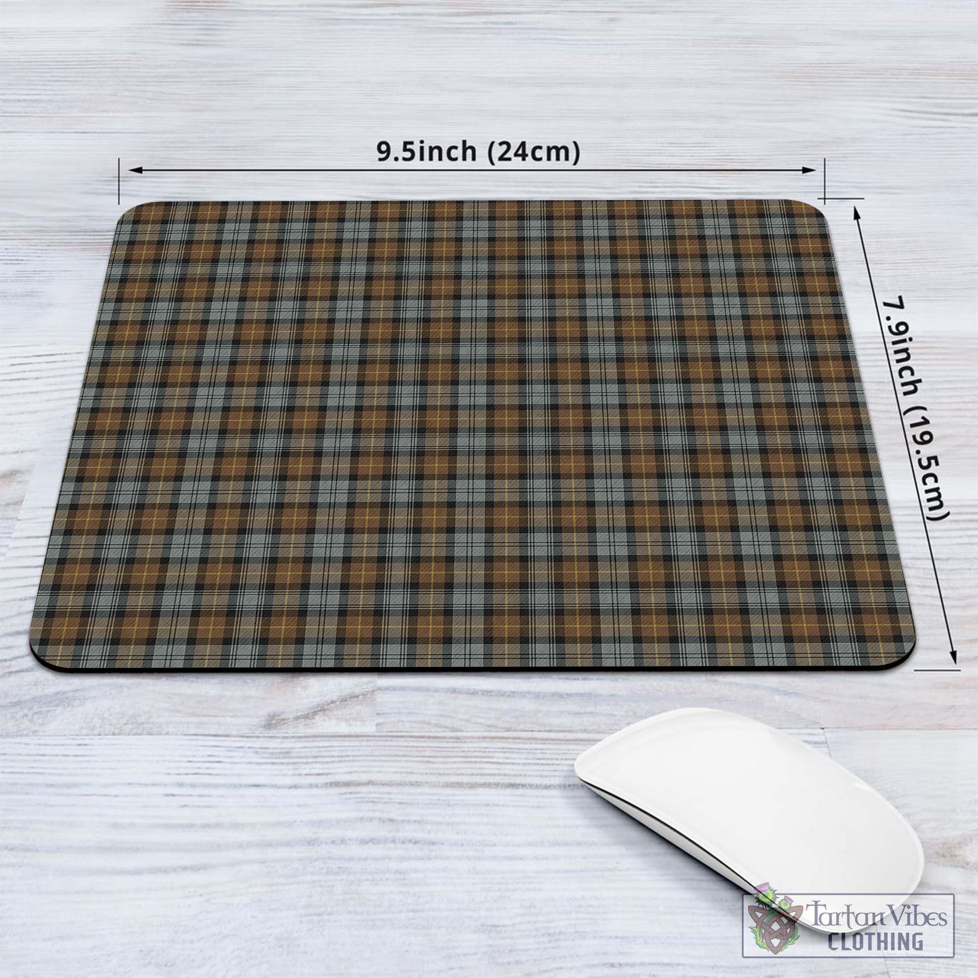 Tartan Vibes Clothing Gordon Weathered Tartan Mouse Pad