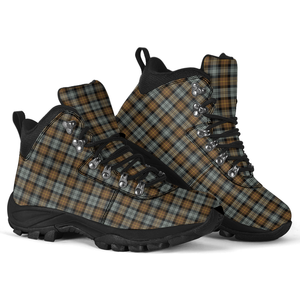 Gordon Weathered Tartan Alpine Boots - Tartanvibesclothing