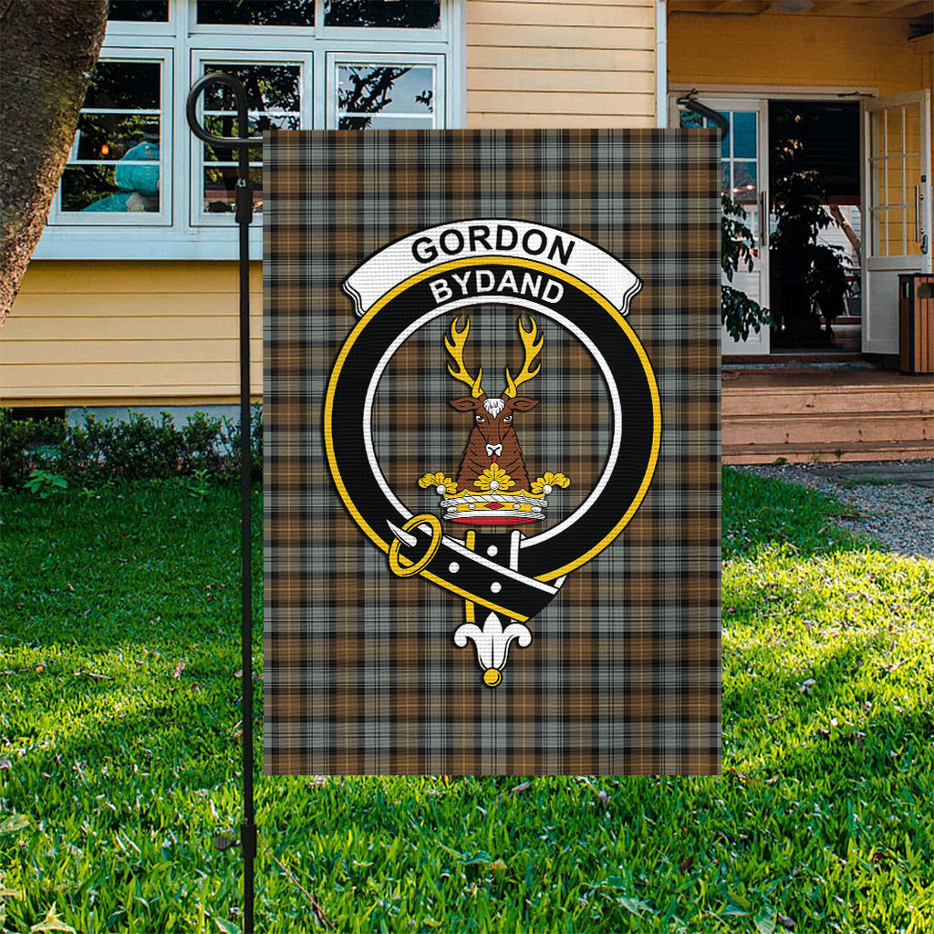 Gordon Weathered Tartan Flag with Family Crest - Tartan Vibes Clothing