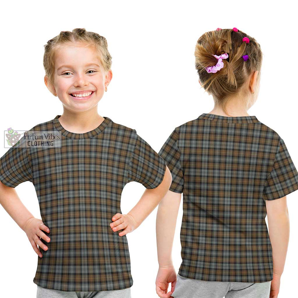 Gordon Weathered Tartan Kid T-Shirt - Tartanvibesclothing Shop